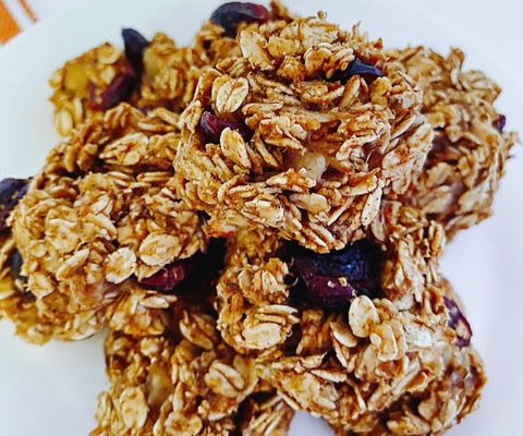 Vegan Oatmeal Cranberry Cookies